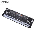 TSAI 61 Keys Electronic Music Keyboard Electric Organ With Microphone Children Musical Instrument Early Educational Tool For Kid