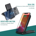 FDGAO 15W Qi Wireless Charger Stand For iPhone 12 11 X XR XS 8 Samsung S9 S10 S20 Fast Wireless Charging Station Phone Charger