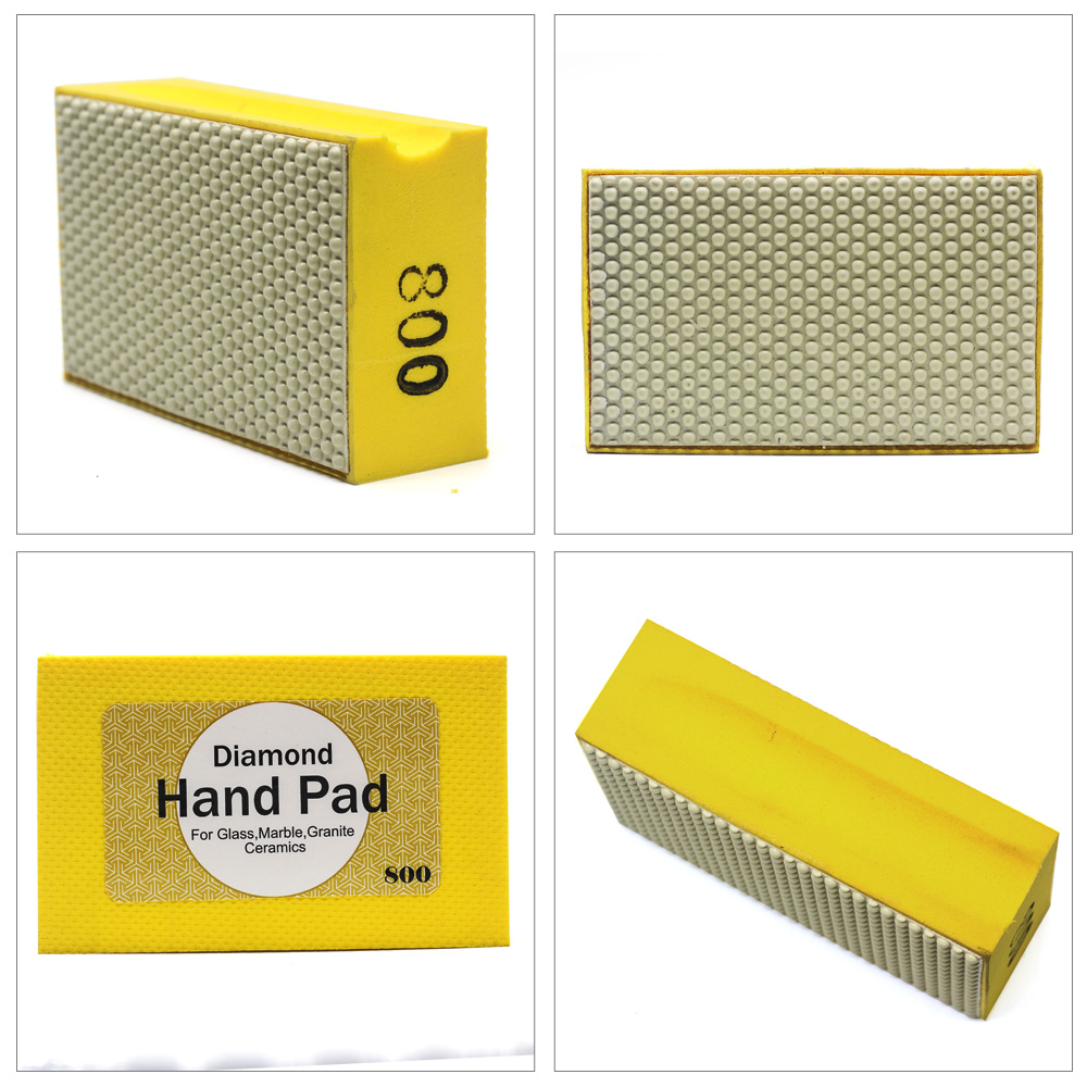 DC-RHPP800 90*55mm resin hand polishing pad 800# polishing stone ceramic tile abrasive pads