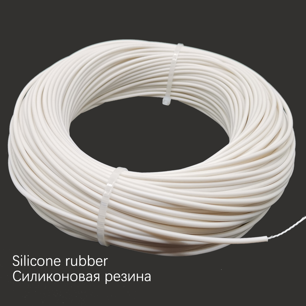 8 ohm/meter silicone rubber alloy spiral heating wire heating cable electro-thermal wire soft wram multipurpose heating cable