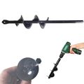 9 Inch Garden Auger Spiral Drill Bit Hand Drill Electric Drill Ground Bit Planting Auger Drill