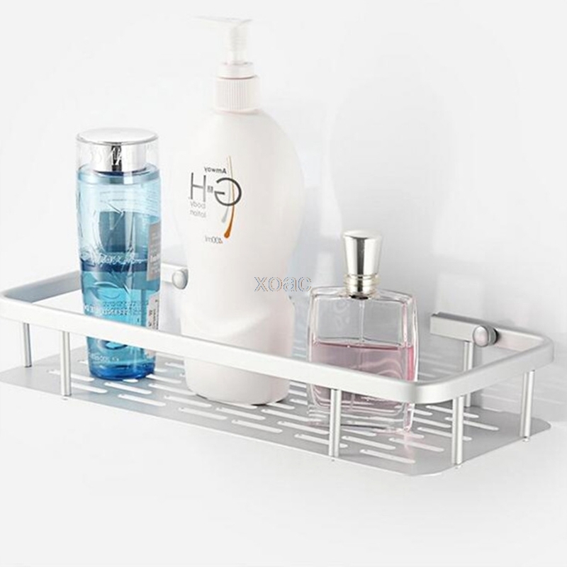 Space Aluminum Bathroom Shelf Shower Shampoo Soap Cosmetic Shelves Bathroom Accessories Storage Organizer Rack Holder M13