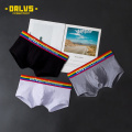 ORLVS Men's Underwear Men Sexy Boxer Jockstrap Pouch Cuecas Man Cotton Panties Breathable Men's Underwear Briefs Mens Bodysuit