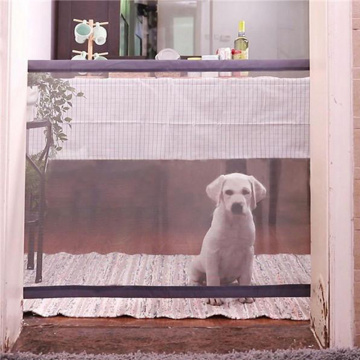 Yomiga Magic Pet Dog Gate Pet Fence Barrier Folding Safe Guard Indoor Outdoor Puppy Dogs Separation Dog Barrier Safety Fence Net