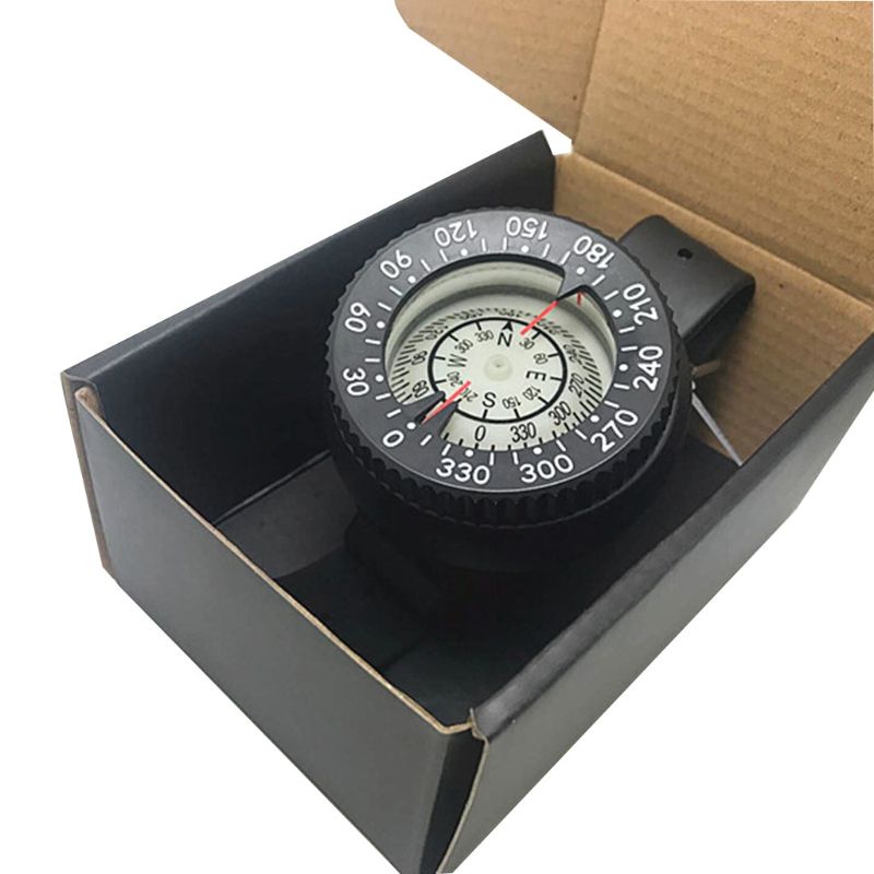 Sturdy Plastic Diving Compass Watch Waterproof Pocket Size Outdoor Camping Hiking Gear Portable Adventure Survival Accessory