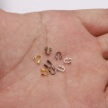 100Pcs/Bag 4.5*4mm Wire Protectors Wire Guard Guardian Protectors Loops U Shape Connector Accessories For Jewelry Making Finding