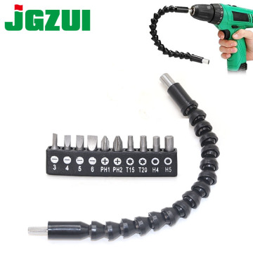 2PCS 290mm Flexible Shaft Tool Electronics Drill Screwdriver Bit Holder Connect Link Multitul Hex Shank Extension Snake Bit