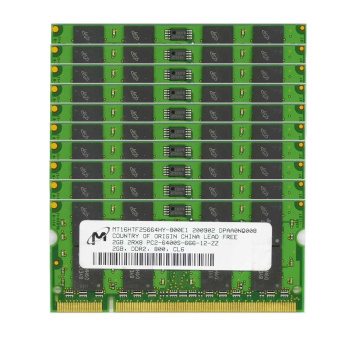 10pcs lot 2GB PC2-6400S DDR2 800MHz 200pin 1.8V SO-DIMM RAM Laptop Memory