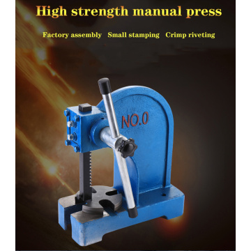 1Ton Hand Press Tool Micro Manual Punch Lift Rack Type Simple Manual Desktop Punching machine