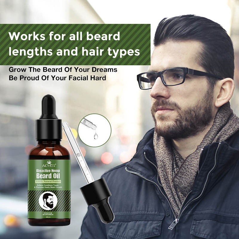 Hot sale Hemp Oil Beard Growth Men's Beard Hair Growth Products Hair Conditioner Leave-In