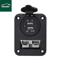 50A Panel Flush Anderson Plug QC3.0 USB Charger