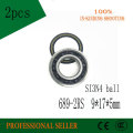 2pcs 689-2RS 9x17x5mm hybrid ceramic Si3N4 ball bearing G5 grade ceramic ball for bicycle 689 2RS