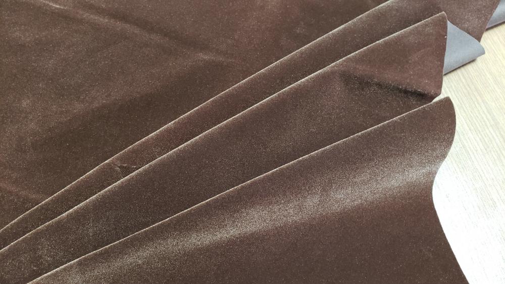 Brown Flocking Fabric
