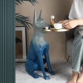 3D Floor dog Coffee table tray Furniture home decor Portable mobile small side table storage tray coffee table for living room