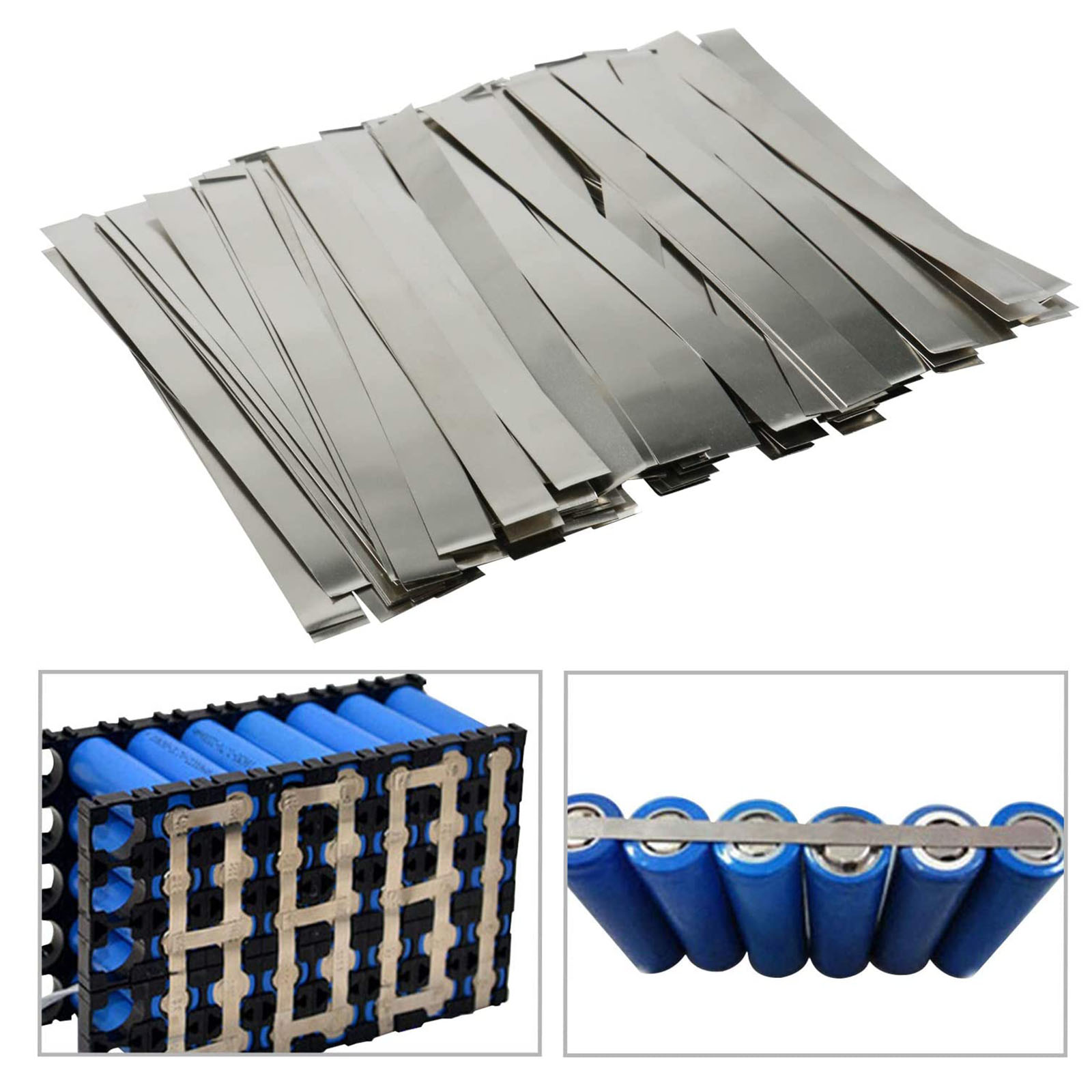 50/100pcs Nickel Plated Steel Strip Nickel Plate Strap Strip Sheets For 18650 Battery Spot Welding Machine Welder /Spot Welder