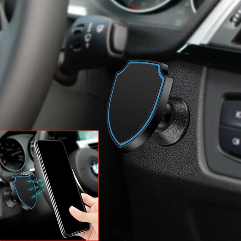 Car Phone Holder magnetic 360° Rotating Shield shape Dashboard Magnetic Phone Mount bracket Support car accessories