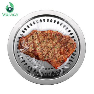 Smokeless Barbecue Grill Pan Gas Household Non-Stick Gas Stove Plate Electric Stove Baking Tray BBQ Grill Barbecue Tools Outdoor