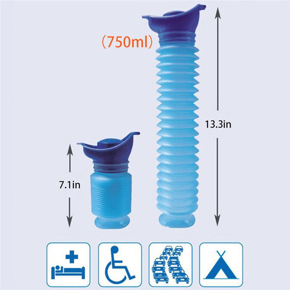 Best Quality 750ML Portable Adult Urinal Outdoor Camping Travel Urine Car Urination Pee Soft Toilet Urine Help Men Toilet