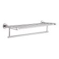 60Cm Stainless Steel Wall Mounted Bathroom Towel Rack Single Layer Rail Holder