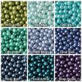Lot Colors Round Pearl Coated Glass 4mm 6mm 8mm 10mm 12mm 14mm 16mm Loose Spacer Beads for Jewelry Making DIY Crafts