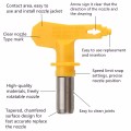 Yellow Series 5 Airbrush Nozzle For Painting Airless Paint Spray G un Tip Powder Coating Portable Paint Sprayer auto repair tool