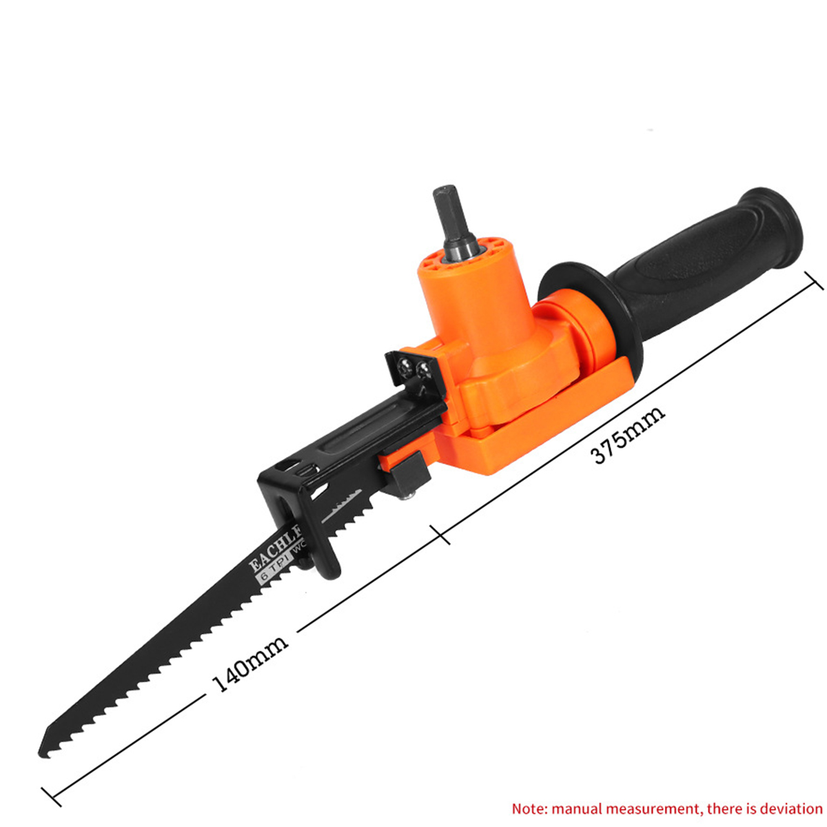 Becornce Reciprocating Saw Adapter Electric Drill Modified Electric Saw Hand Tool Wood Metal Cutter Long Service Life Durability