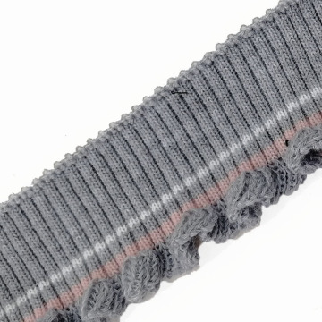 JIETAI Rib Fabric Ruffle Colorful Knitted DIY Cloth Accessories Collar Cuffs Hem Bottom Collar Draw Texturing 2×1 Spandex poly