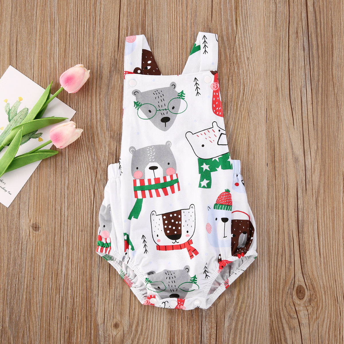 Newborn Kids Baby Girls Boys Sleeveless Romper Animals Jumpsuit Playsuit Sunsuit One-Pieces Summer Clothes Outfits 0-18 M