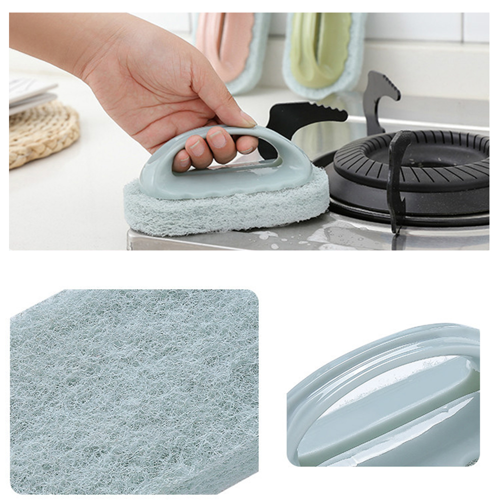 Colorful Bathroom Washing Pots Powerful Car Cleaning Sponge Brush Detergent Brush Kitchenware Sponge Kitchen Accessories