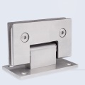 Pack of 2 Stainless Steel 90 Degrees Glass Clamp Shower Room Glass Door Hinge Replacement Part Wall-to-Glass Frameless Pull Door