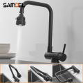 Stainless Steel Multifunctional Matte Black SUS304 Kitchen Sink Faucet Mixer Foldable Rotating Kitchen Hot Cold Water Tap B3358