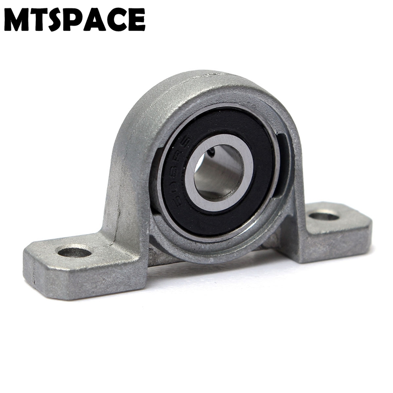MTSPACE Zinc Alloy Diameter 8mm Bore Ball Bearing Pillow Block Mounted Support KP08 Machine Accessories 55x13x28mm