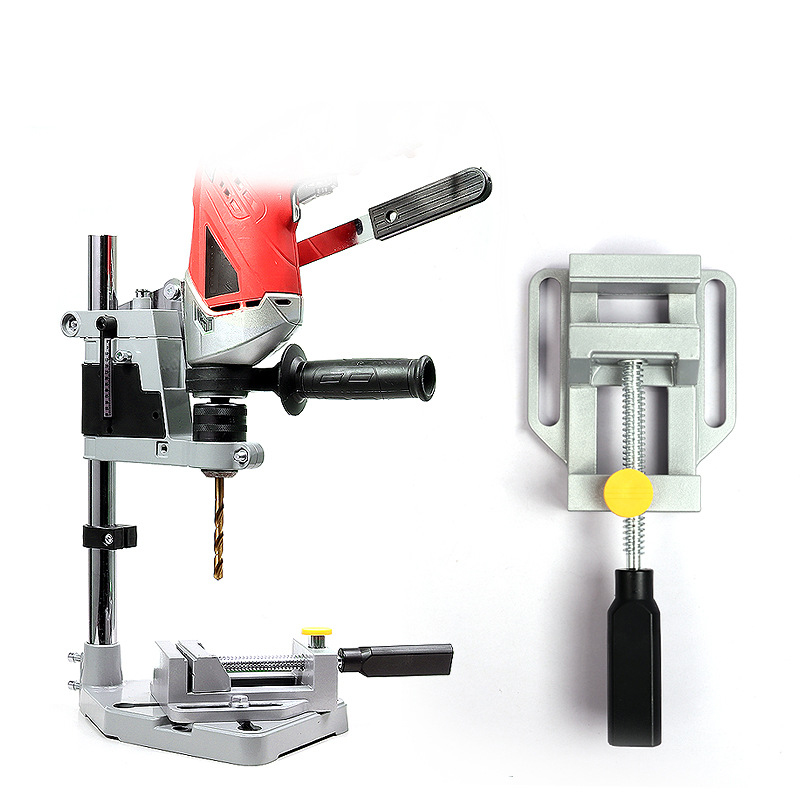 Electric Bench Drill Stand Single-Head Electric Drill Base Frame Drill Holder Power Grinder Accessories For Woodwork Rotary Tool