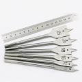 High quality 6pcs three-pointed carpentry flat drill bit six-corner woodworking opener set wood