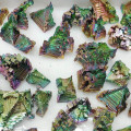 Bismuth crystal metal crystal ore jewelry ornaments Natural Quartz Crystal Rainbow Titanium Cluster Specimen Healing