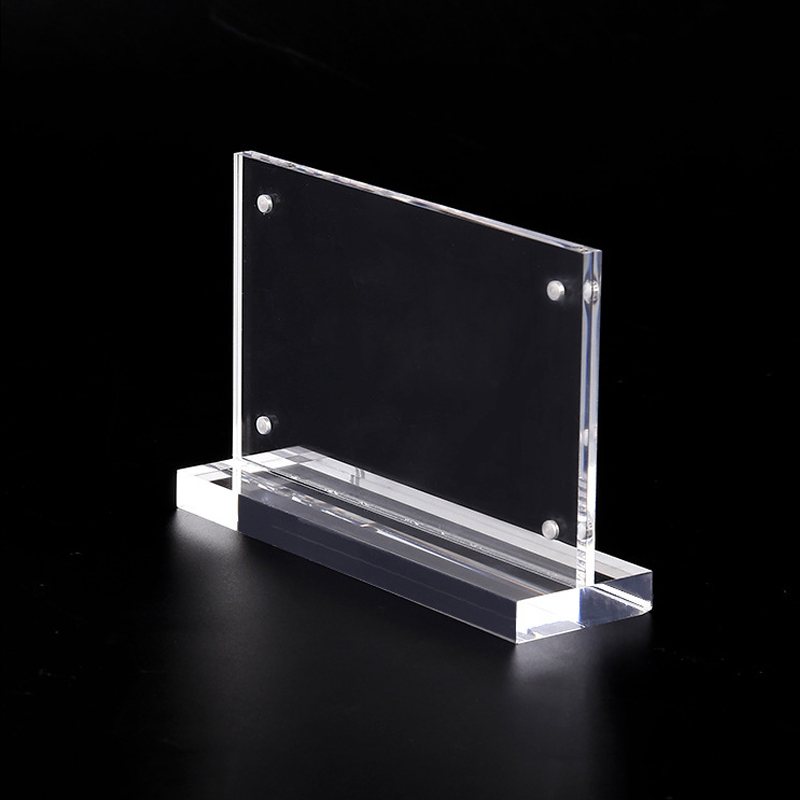 Acrylic T-type Strong Table Signboard Double-sided Table Sign Display Card Rack Acrylic Table A4 Paper Holder Showing