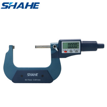 shahe 50-75 mm 0.001 mm electronic outside micrometer With Retail Box micron outside micrometer 50-75 mm
