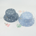 Cotton Baby Hat Cap Star Print Kids Baby Boy Girl Summer Hat Children Infant Baby Sun Hats Caps Denim Bucket Baby photo Props