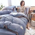 Korean Princess Style Bedding Set Luxury 3/4pcs Family Set (Duvet Cover + Bed Flat Sheet + Pillow Case) Kids' Room Decoration