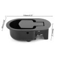 Sofa Adjustment Switch Office Furniture Buckle Function Chair Handle (Bottom Two Holes) Black Circle