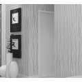 Grey Stripes Environmental Protection Breathable Non-woven Flocking Wallpaper For Living Room Sofa TV Backdrop Home Decor Modern