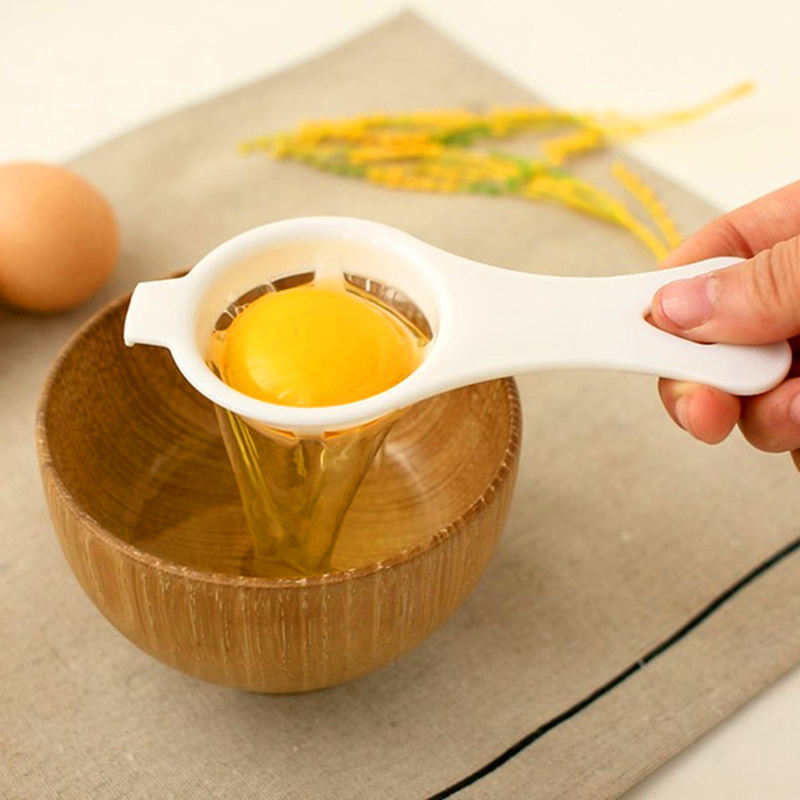 2 Pcs Aihogard Plastic Egg Yolk Separator Food-grade Egg Divider Protein Safe Practical Hand Egg Tools Kitchen Cooking Gadgets
