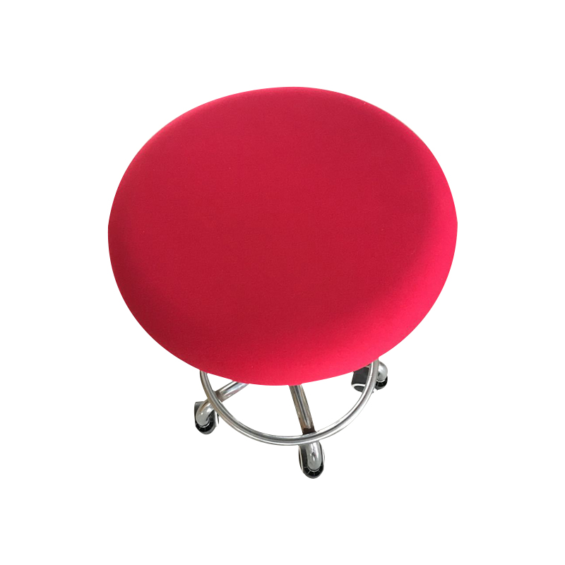 Fashion Round Chair Cover Bar Stool Cover Elastic Seat Cover Chair Protector Solid Color Home Chair Slipcover Spandex