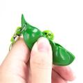 2 in 1 Infinite Squeeze Edamame Bean Pea Toys kids toy Expression Chain Key Pendant Ornament Stress Relieve Decompression Toys