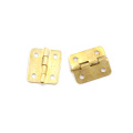 10Pcs Kitchen Cabinet Door Hinges Furniture Accessories 4 Holes Gold Drawer Hinges for Jewelry Boxes Furniture Fittings 18x16mm