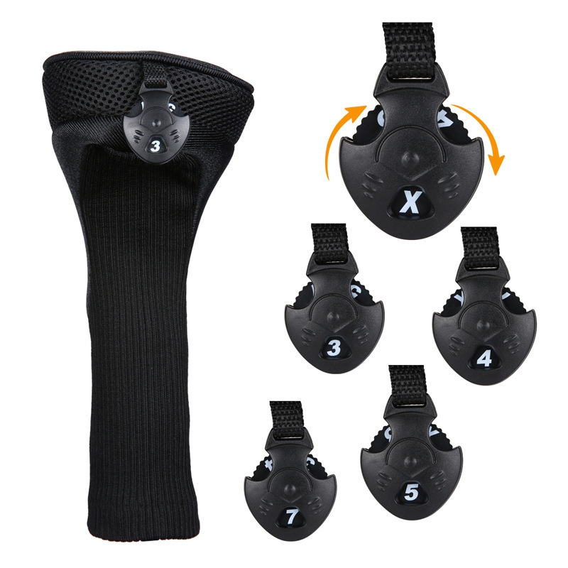 3pcs/set Golf Head Covers Driver 1/ 3/ 5 Fairway Woods Headcovers Long Neck Head Covers For Golf Clubs