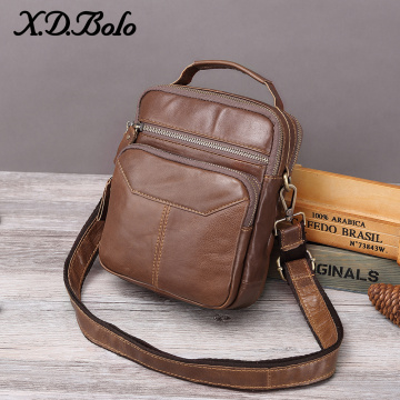 XDBOLO 2020 Bag Leather Shoulder Bag Single Strap Messenger Bag Solid Crossbody Bag for Mens Wholesale