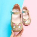 Cute Cartoon cat Girls Children Leather Single Shoes for Toddlers Kids Princess Shoes Calzado para nios