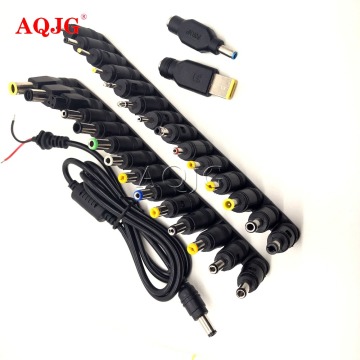 30pcs Universal Laptop DC Power Supply Adapter Connector Plug AC conversion head Jack Charger 5.5*2.5 dc Laptop Power Adapter