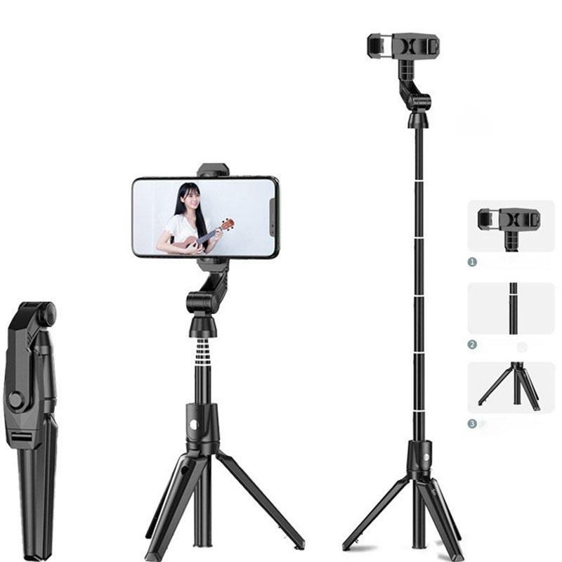 K21 Tripod Selfie Stick Bluetooth Mobile Phone Selfie Stick Outdoor Photo, Video Recording, Live Support